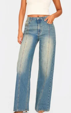 Tall Vintage Wash Wide Leg Jeans
