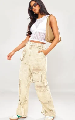 Tall White Distressed Knit Vest Top