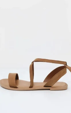 Tan Basic Leather Sandal