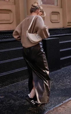 Taupe Oversized Knit Sweater