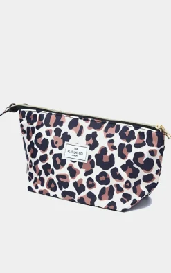 The Flat Lay Co Essential Makeup Pouch Leopard