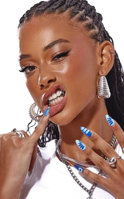 Tips Its Giving Santorini Press On Nails