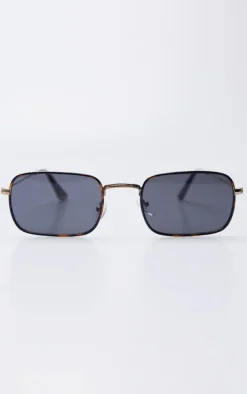 Tortoiseshell Frame Square Lens Sunglasses