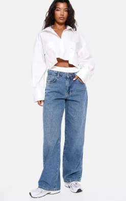 Vintage Boxer Waistband Detail Denim Jeans