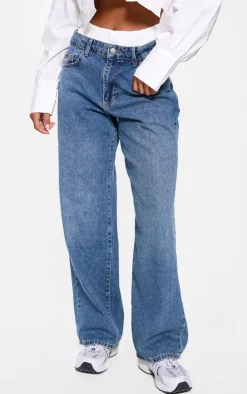 Vintage Boxer Waistband Detail Denim Jeans