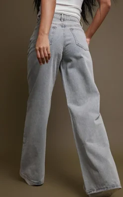 Vintage Light Wash Lightweight Wide Leg Jeans