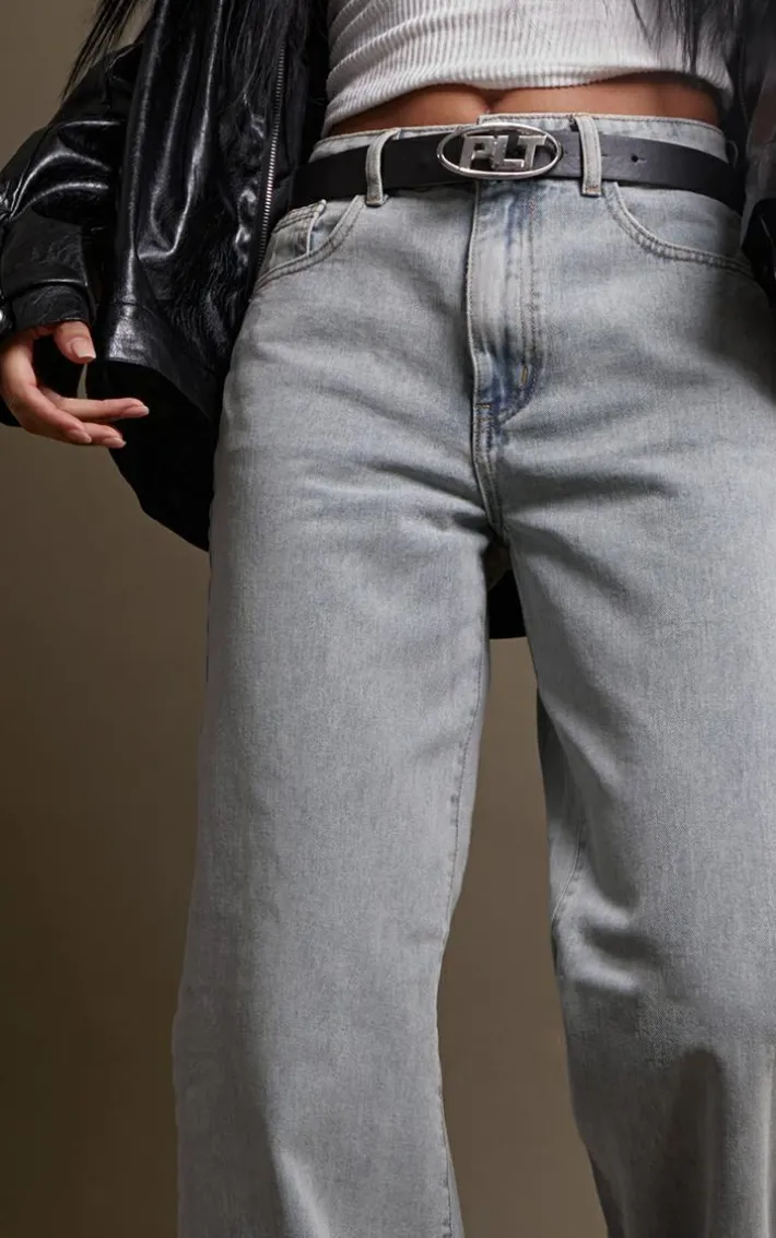 Vintage Light Wash Lightweight Wide Leg Jeans