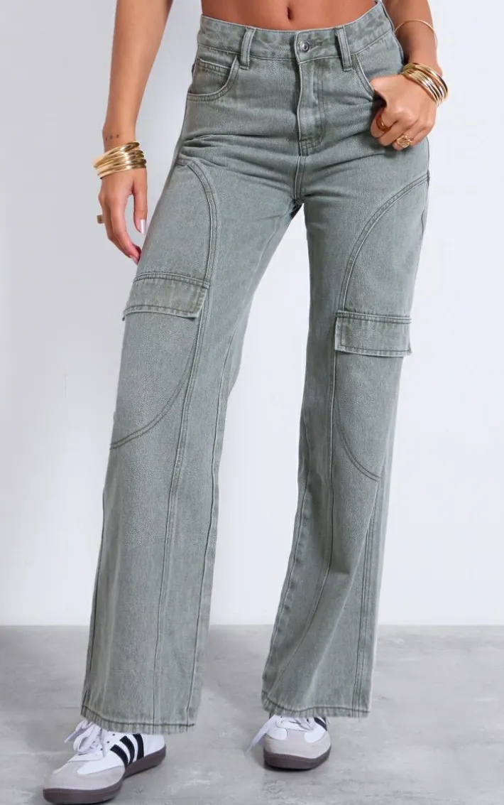 Vintage Seam Detail Straight Leg Jeans