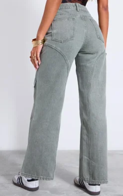 Vintage Seam Detail Straight Leg Jeans
