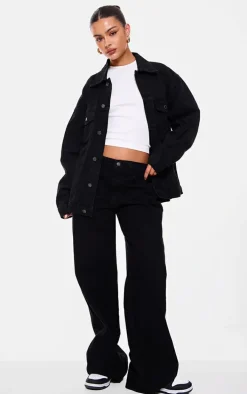 Washed Black Low Rise Faded Boyfriend Jeans