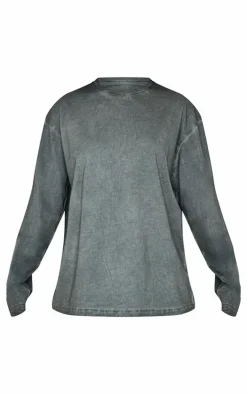 Washed Charcoal Premium Oversized T Shirt