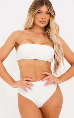 White Bandeau Mix & Match Bikini Top