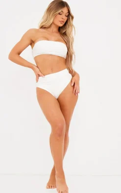 White Bandeau Mix & Match Bikini Top