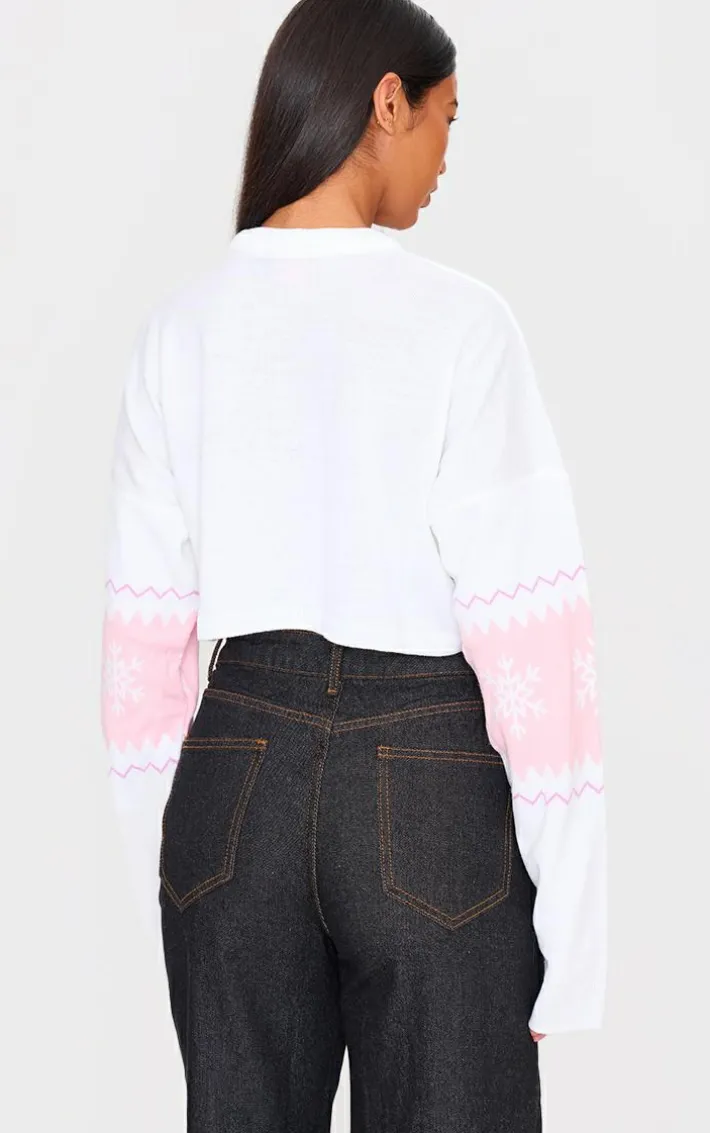 White Barbie Christmas Sweater