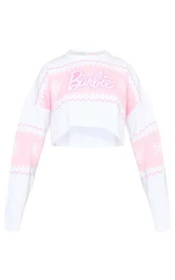 White Barbie Christmas Sweater