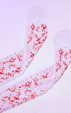 White Blood Stained Stockings