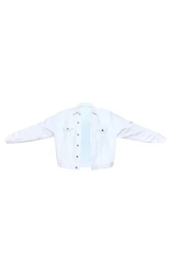 White Classic Oversized Denim Jacket