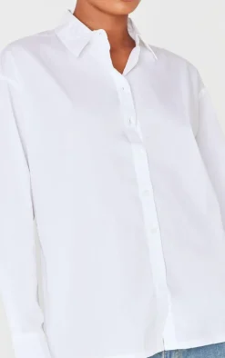 White Cotton Button Shirt