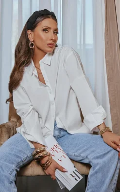 White Cotton Button Shirt