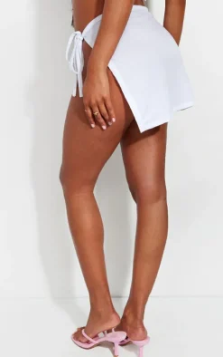 White Cotton Look Mini Sarong