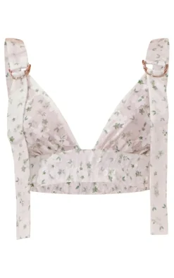 White Floral Lace Bralet