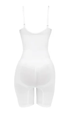 White Low Back Shapewear Bodysuit