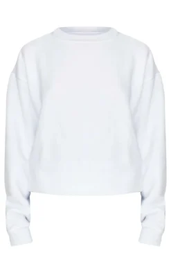 White Oversized Fitting Sweatshirt