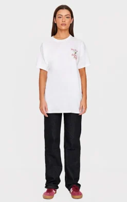 White Oversized Martini T Shirt