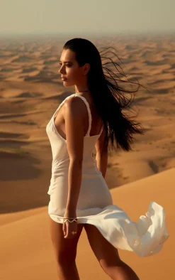 White Sheer Asymmetrical Textured Twist Cut Out Maxi Dress