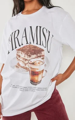 White Tiramisu Oversized T-shirt