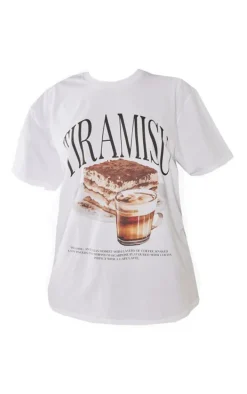 White Tiramisu Oversized T-shirt