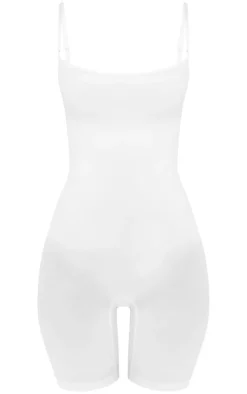White Underbust Shapewear Bodysuit