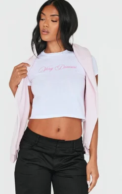 White Very Demure Baby Doll Tee